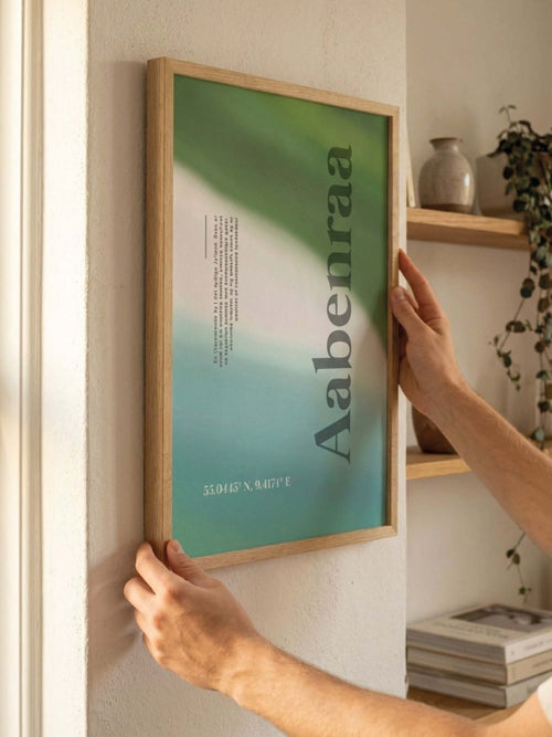 Aabenraa abstrakt plakat