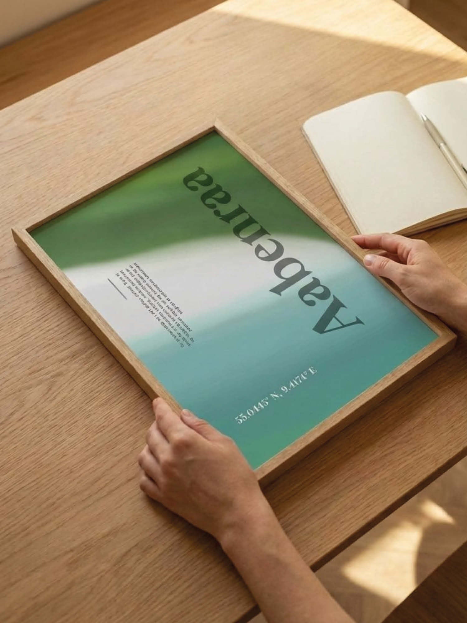 Aabenraa abstrakt plakat