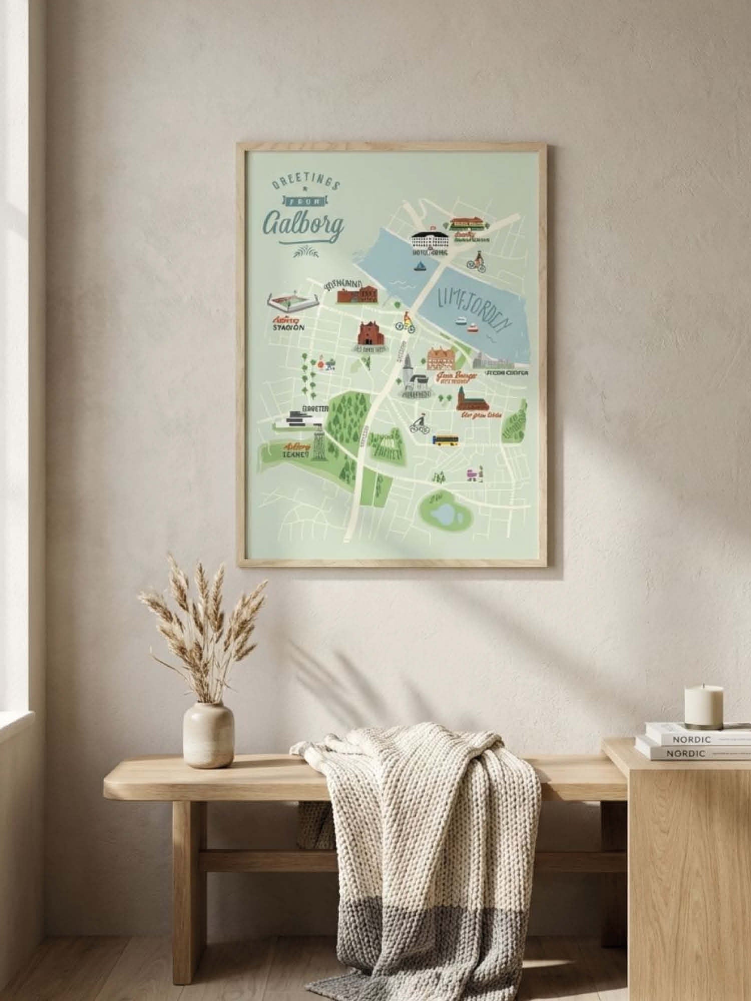 Aalborg plakat - gave byplakat