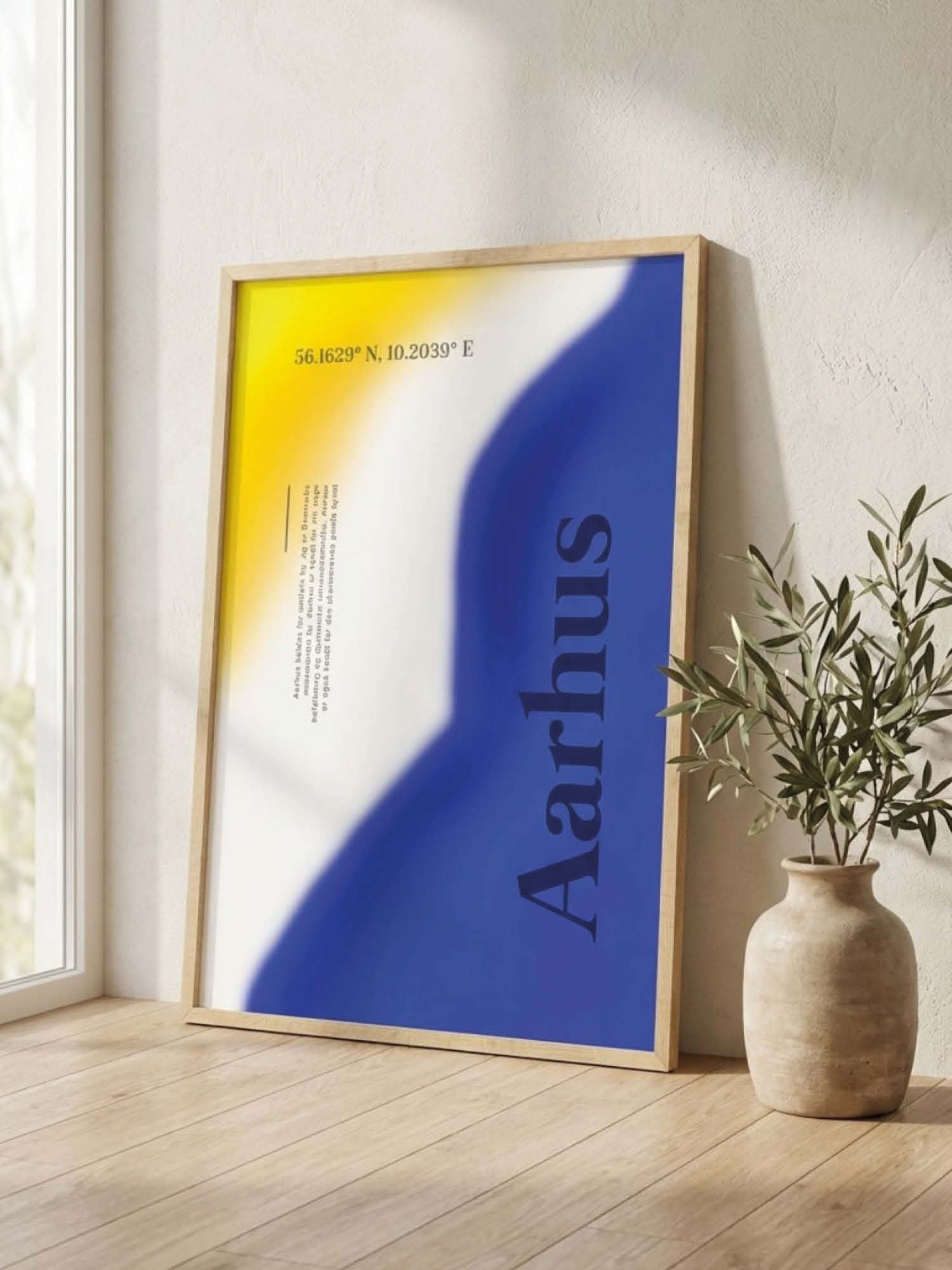 Aarhus abstrakt plakat