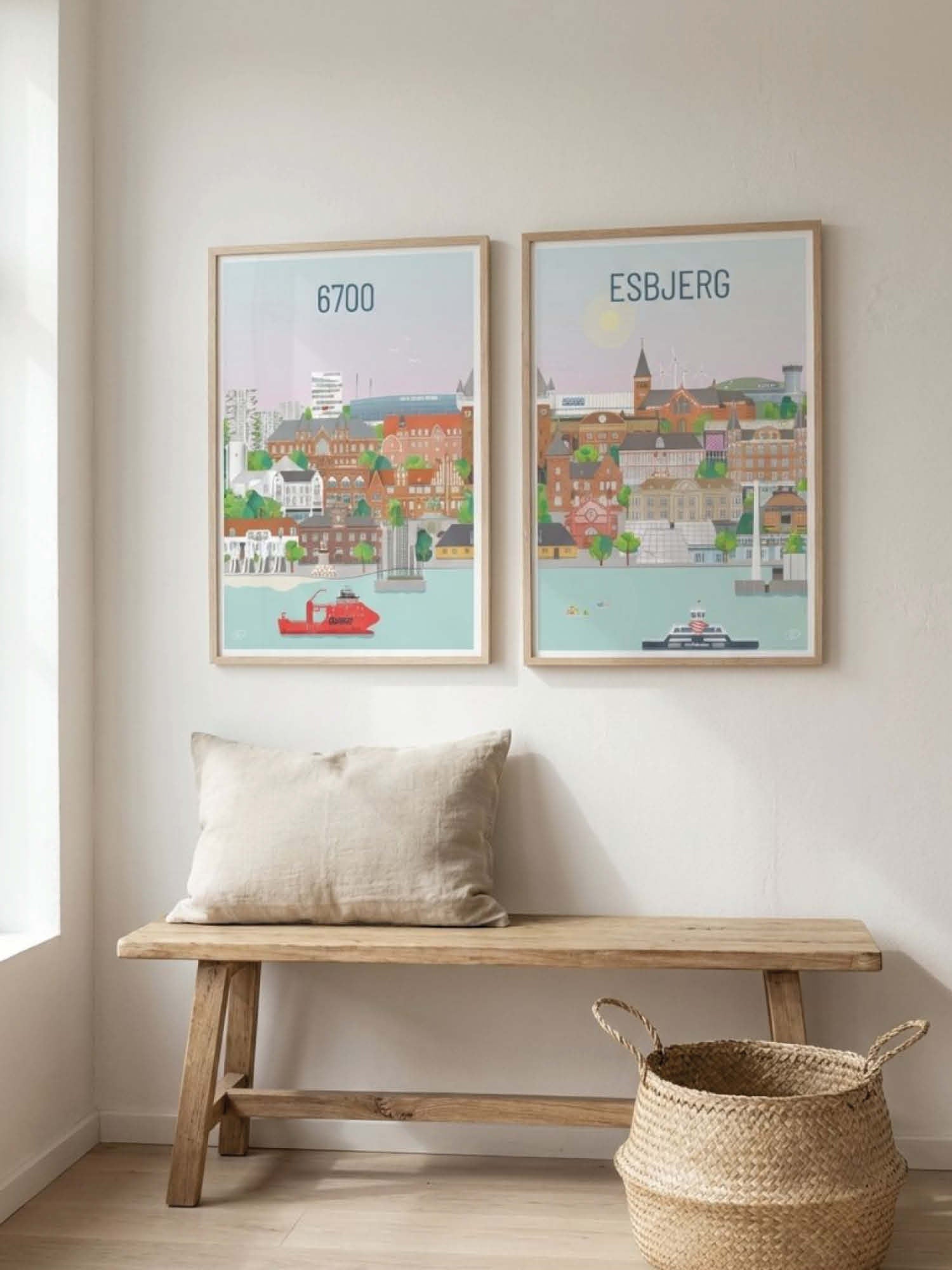 Esbjerg plakat - gave byplakat