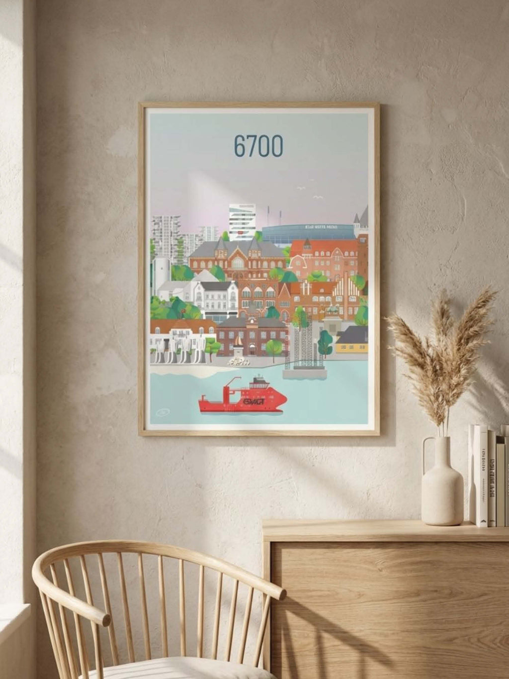 Esbjerg plakat - gave byplakat