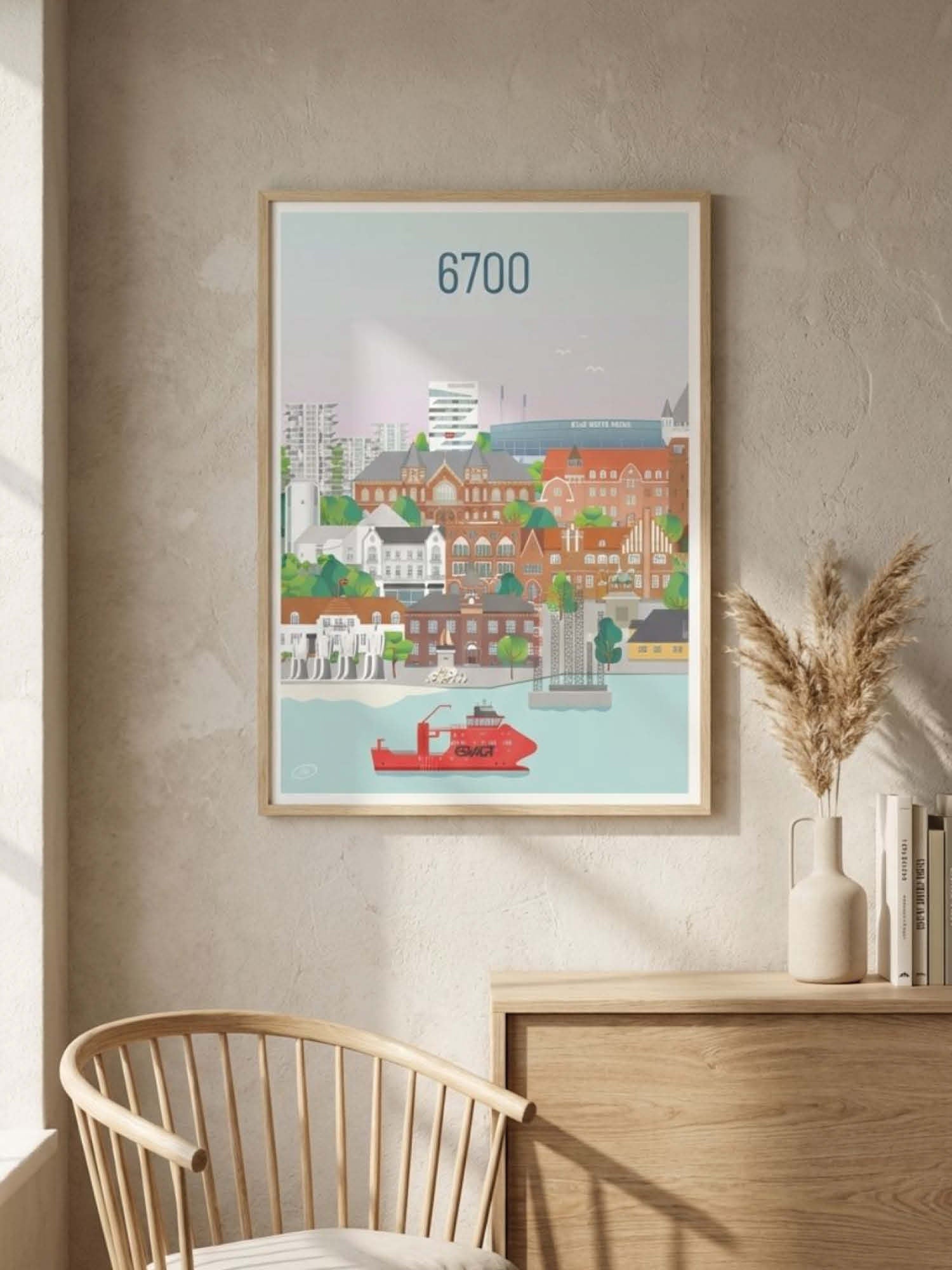 Esbjerg plakat - gave byplakat