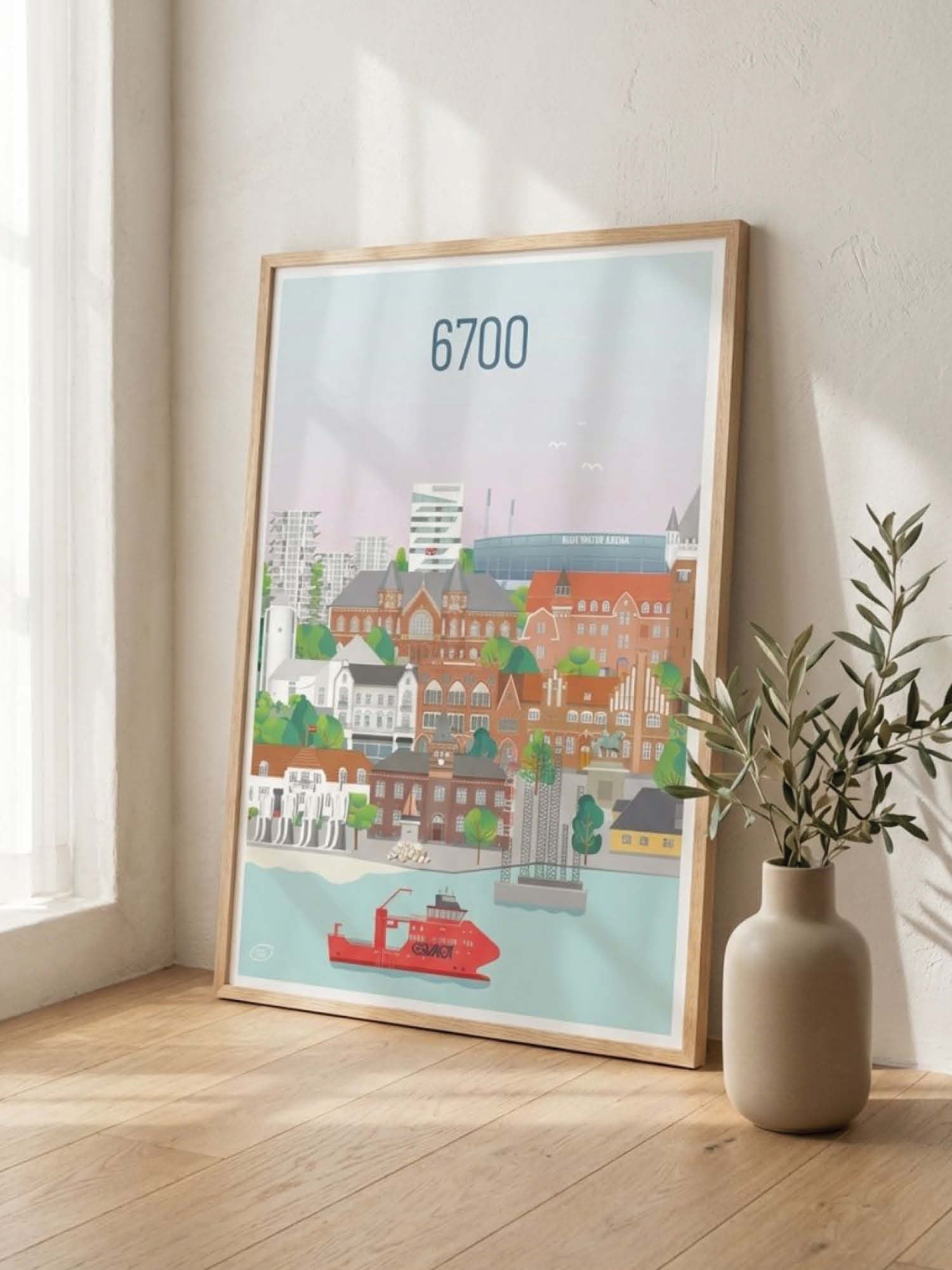 Esbjerg plakat - gave byplakat