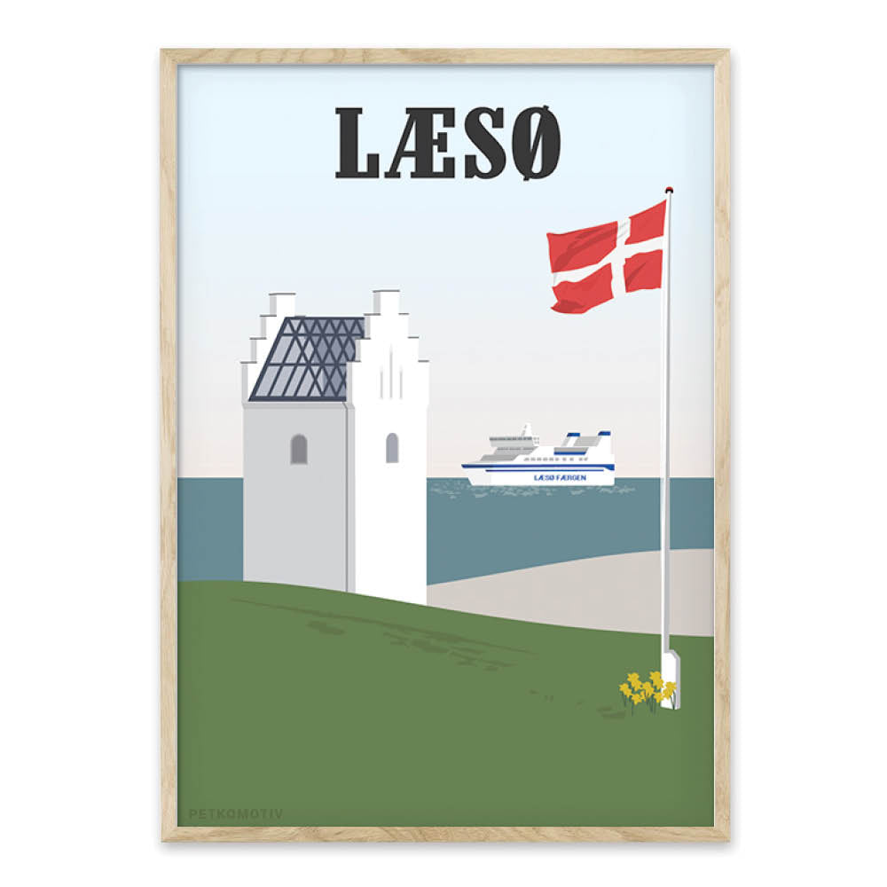 Læsø plakat - gave byplakat