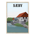 Sæby plakat - gave byplakat