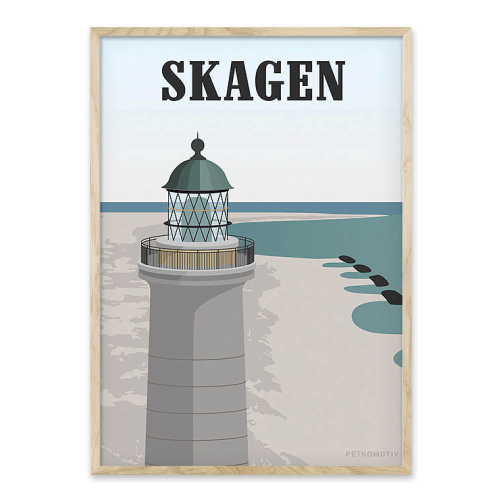 Skagen plakat - gave byplakat