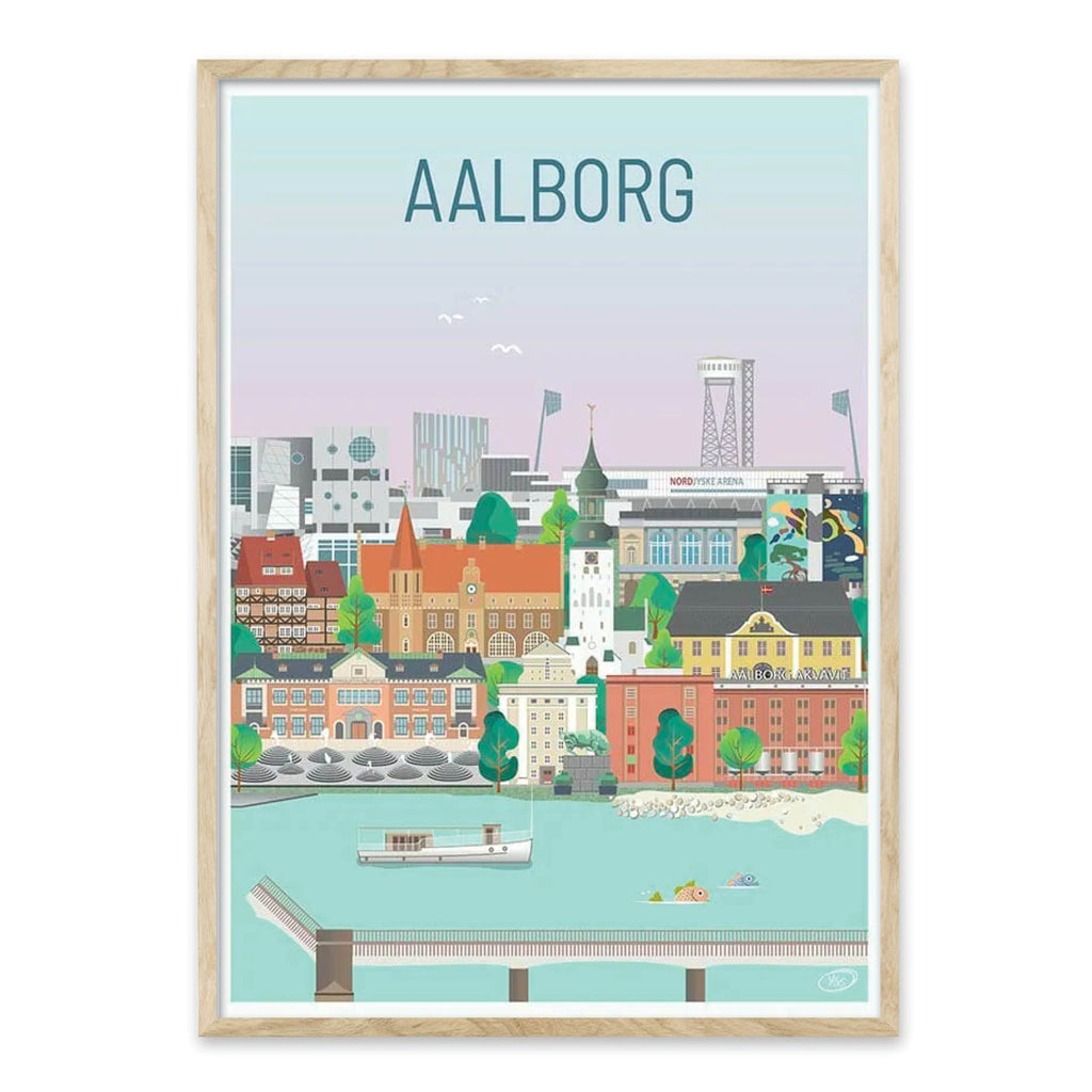 Aalborg plakat - gave byplakat