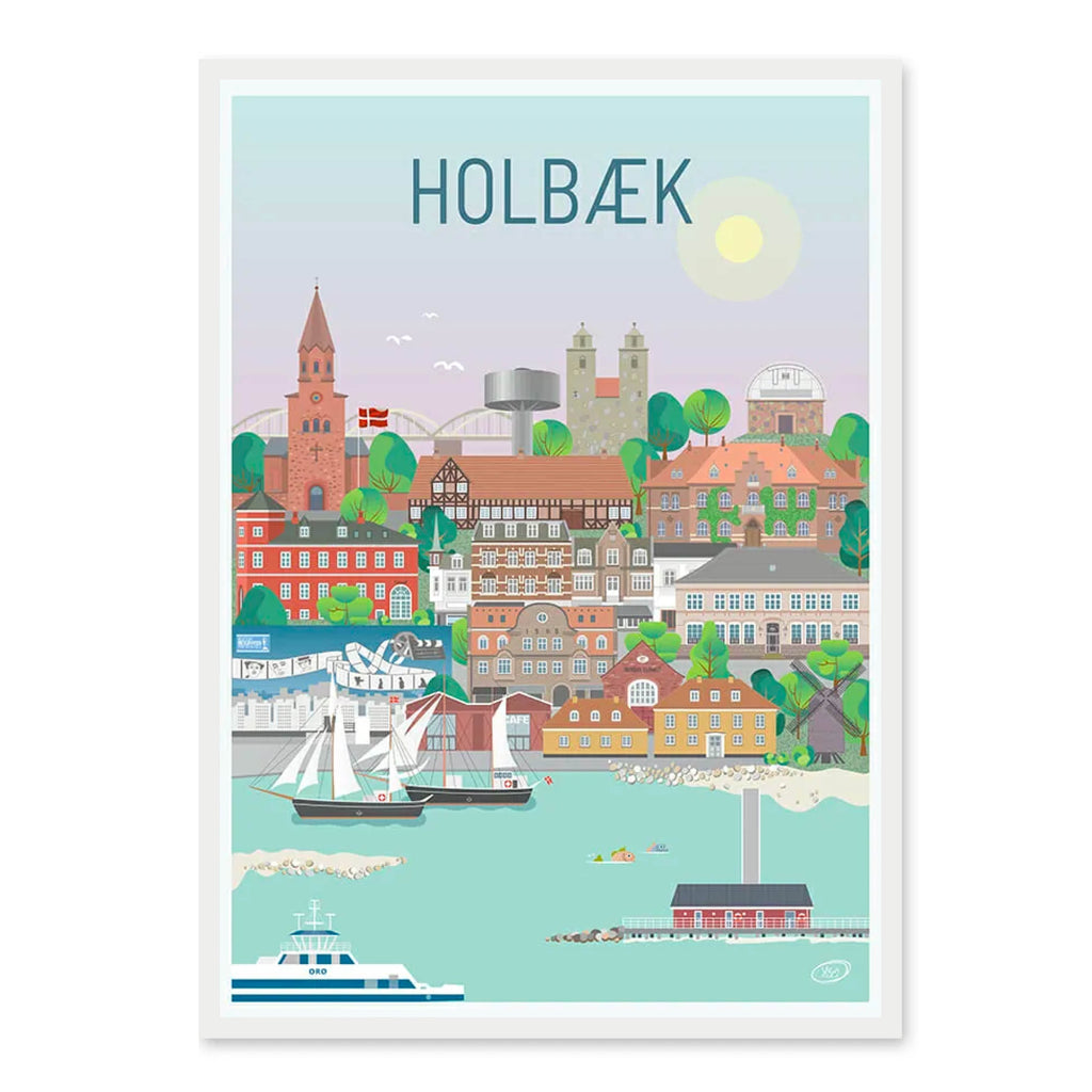 Holbæk plakat - gave byplakat