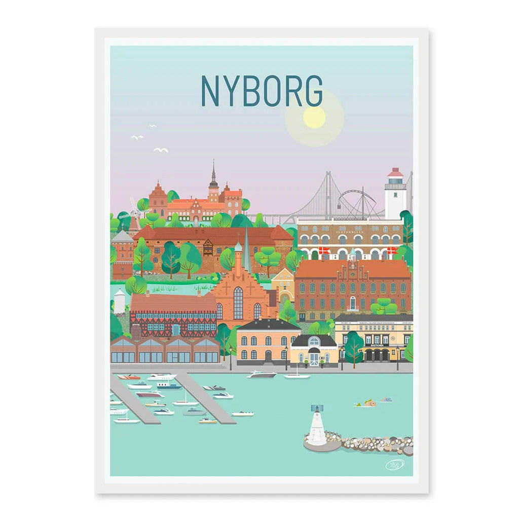 Nyborg plakat - gave byplakat