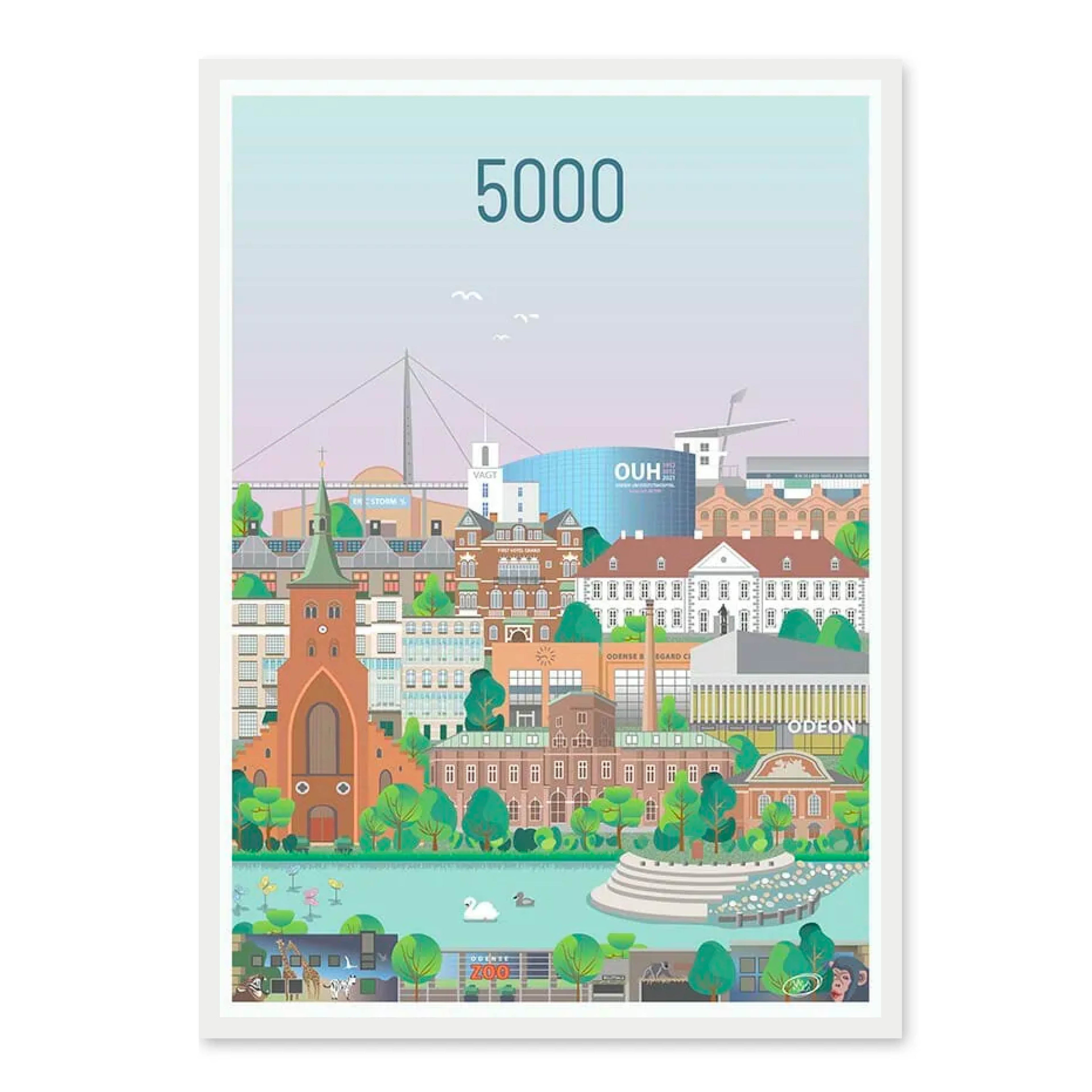 Odense 5000 plakat