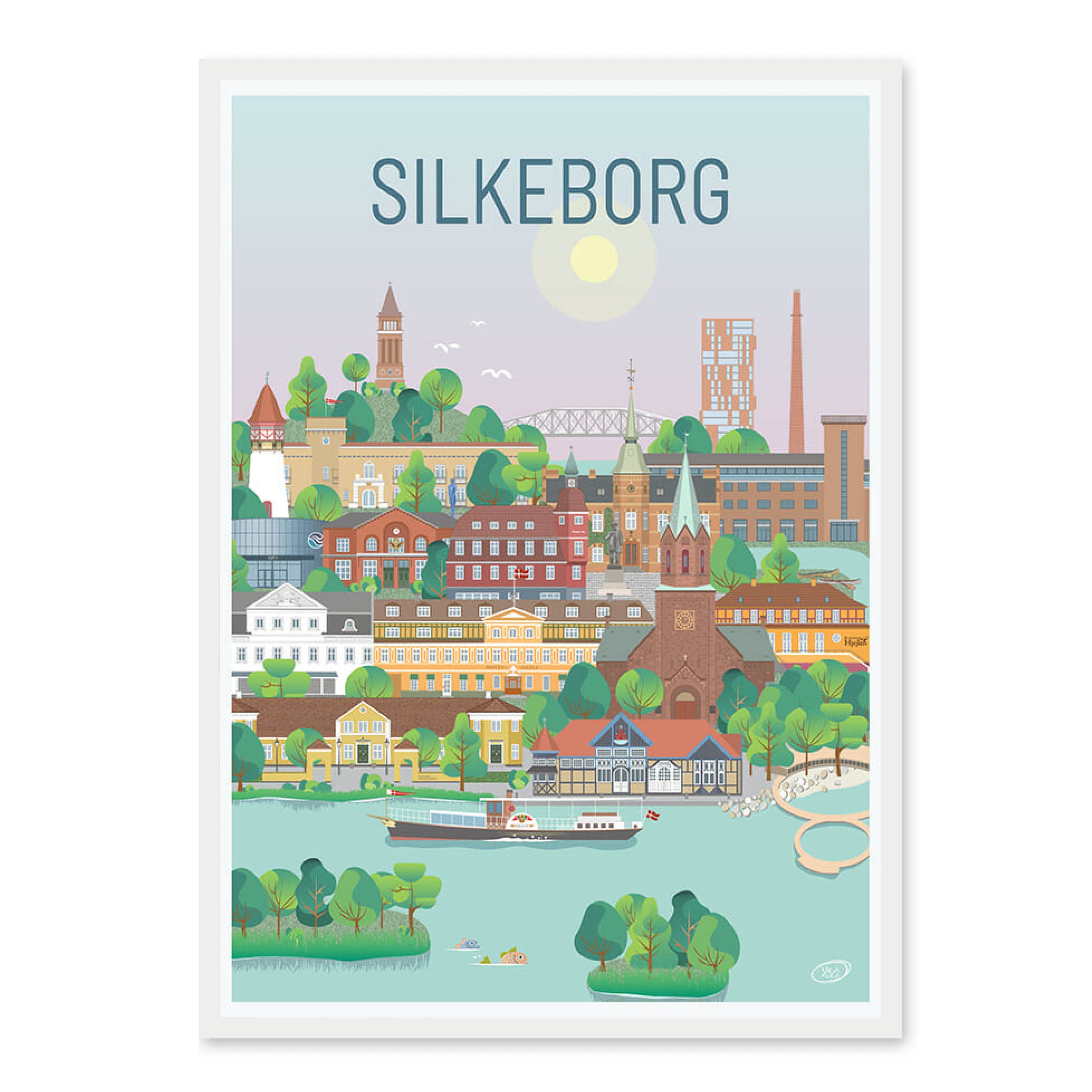 Silkeborg plakat - gave byplakat