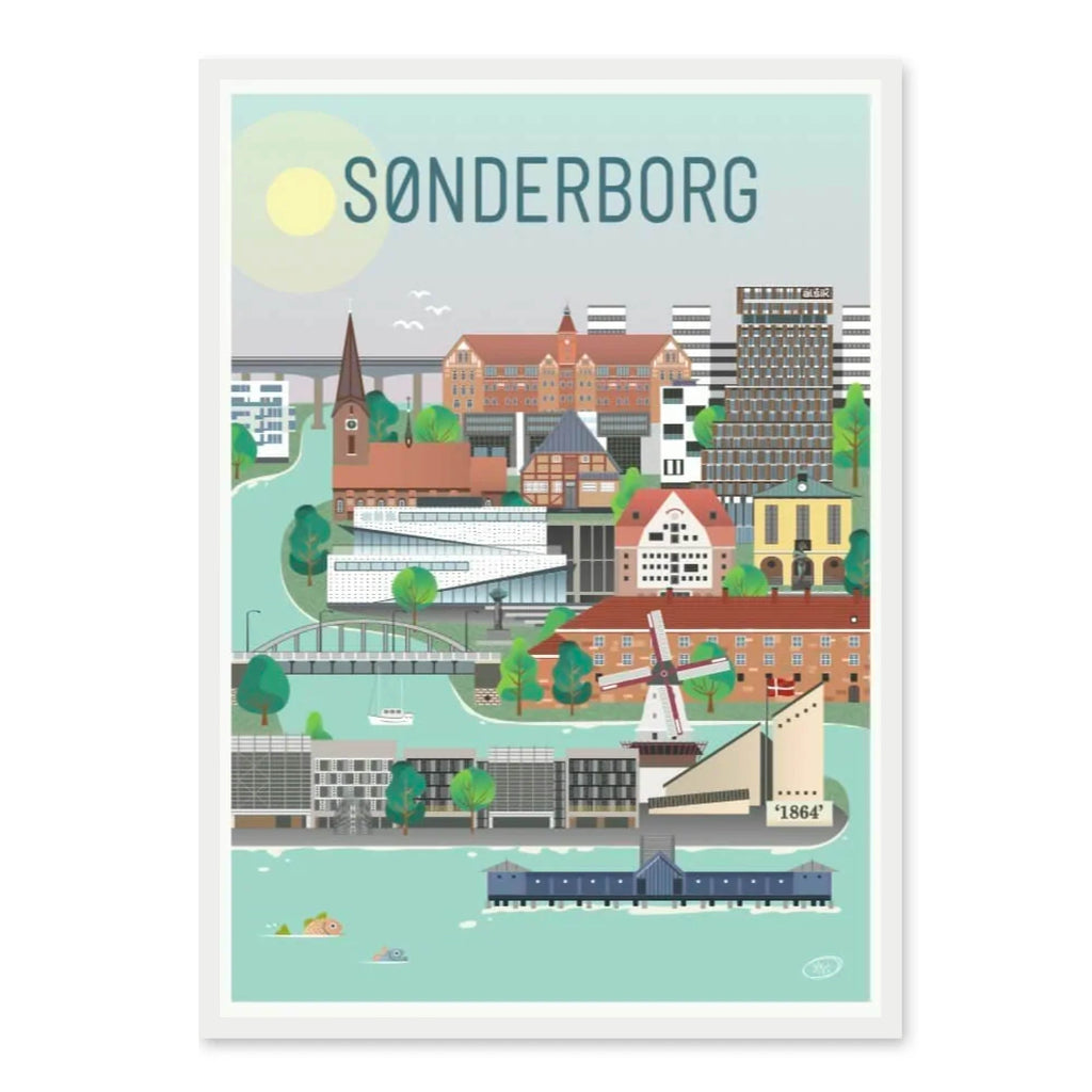 sønderborg plakat - gave byplakat
