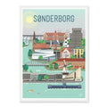 sønderborg plakat - gave byplakat