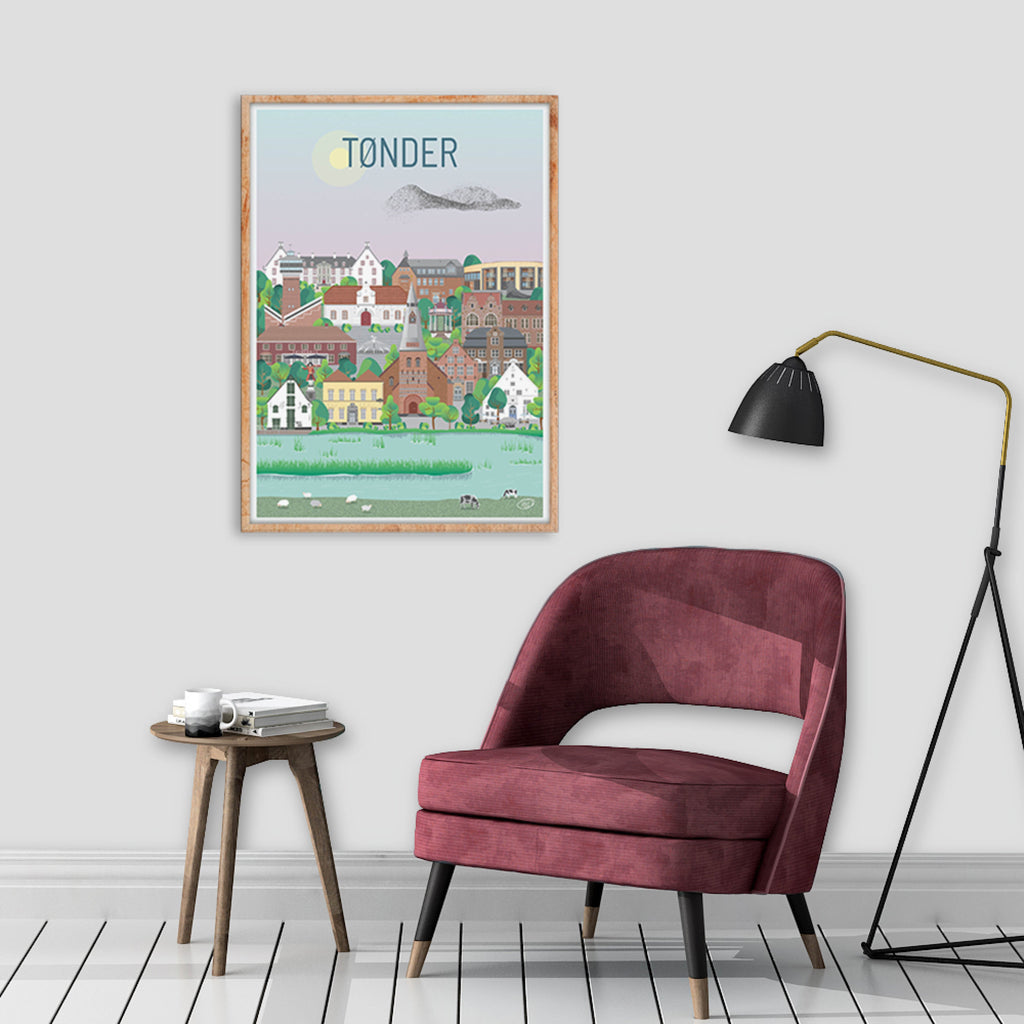 Tønder plakat - gave byplakat
