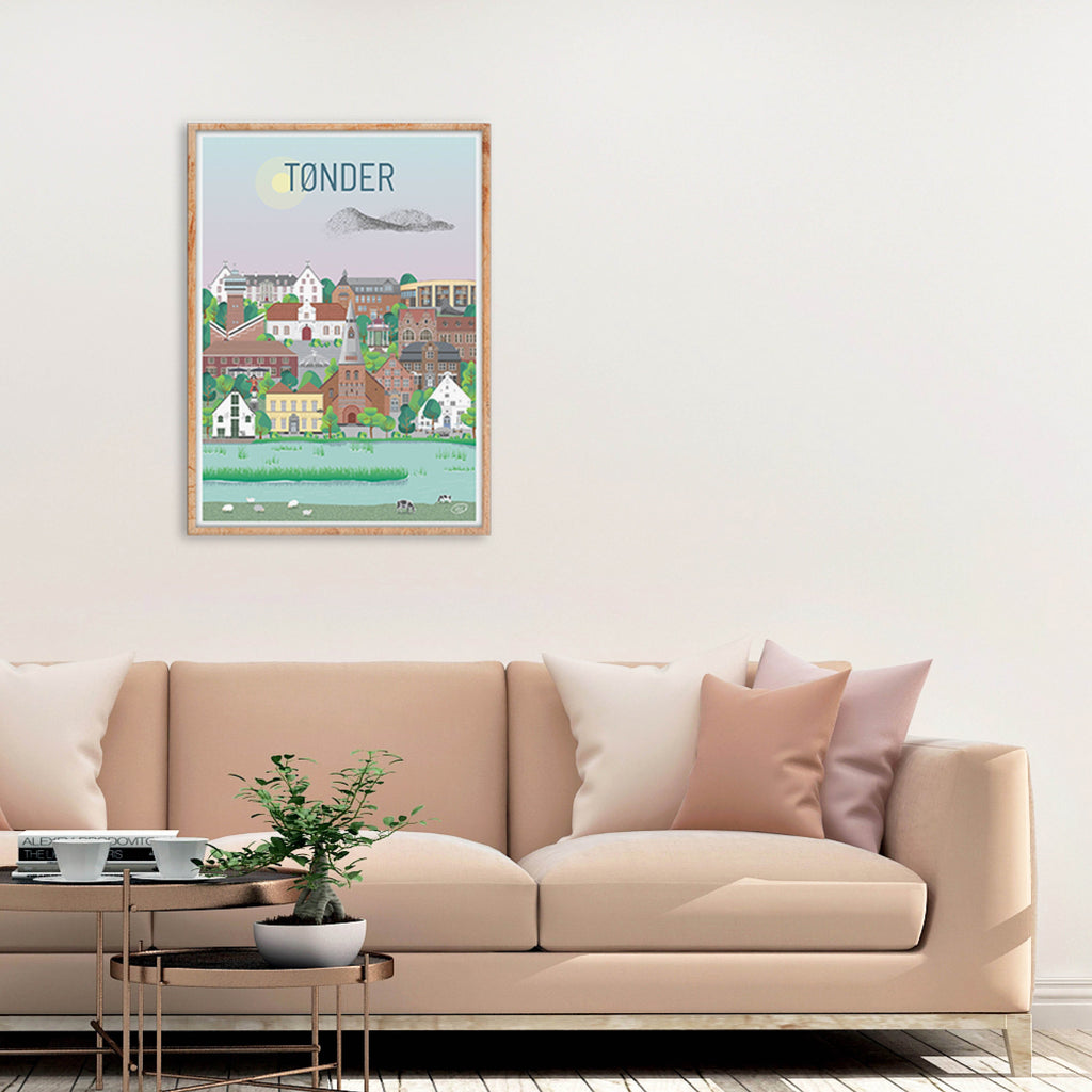 Tønder plakat - gave byplakat