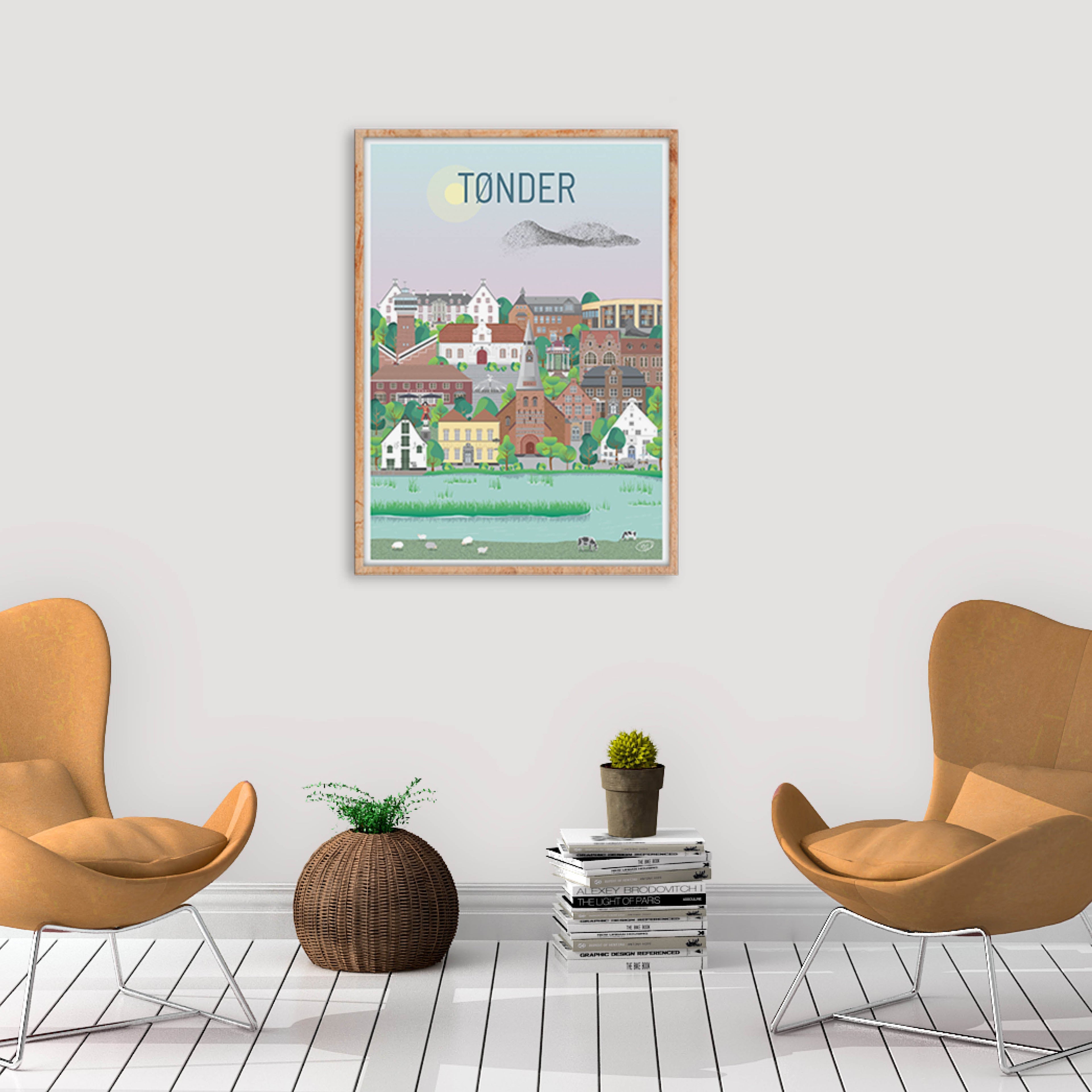 Tønder plakat - gave byplakat