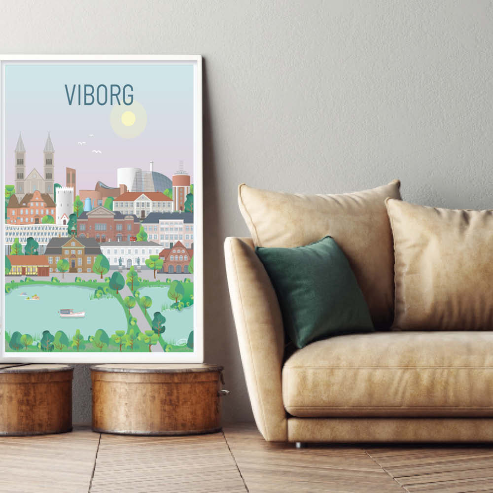 Viborg plakat - gave byplakat