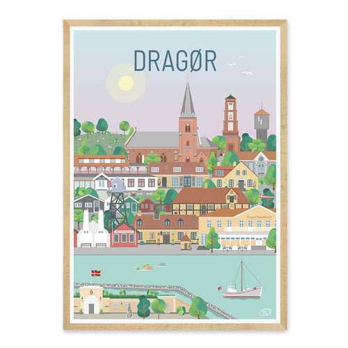 Dragør plakat - gave byplakat