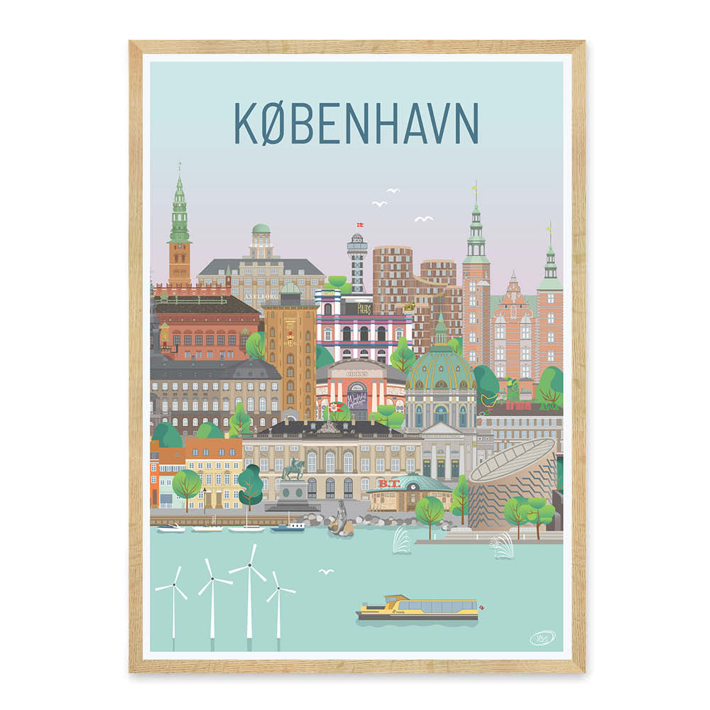 København plakat - gave byplakat