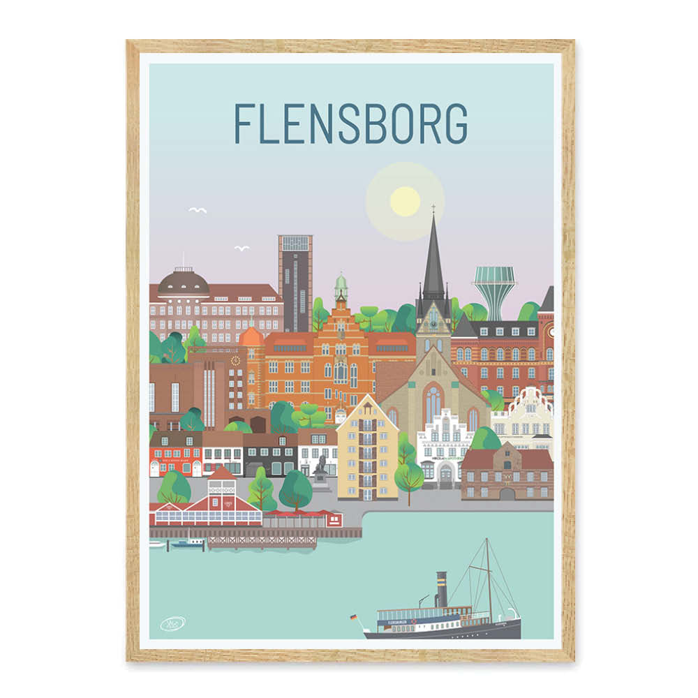 Flensborg plakat - gave byplakat