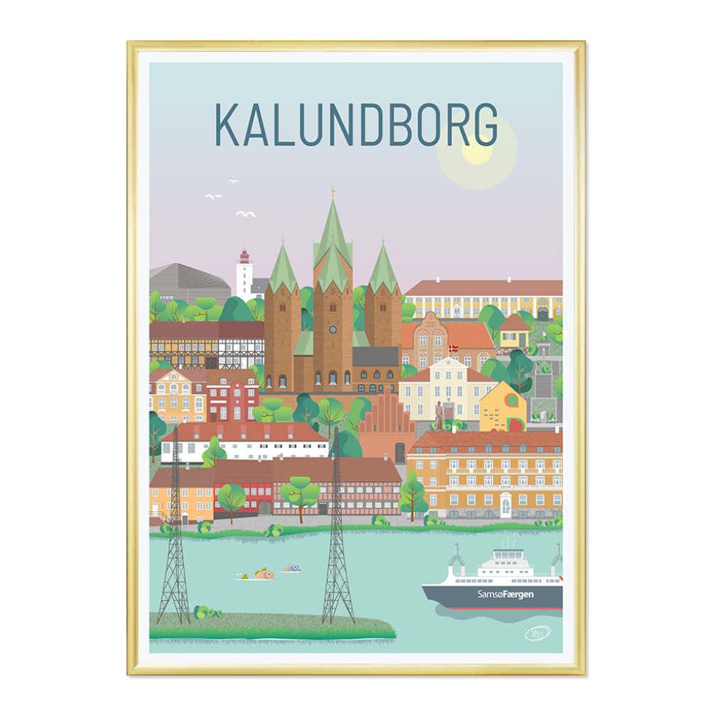 Kalundborg plakat - gave byplakat