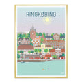 Ringkøbing plakat - gave byplakat