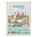 Nykøbing Falster plakat - gave byplakat