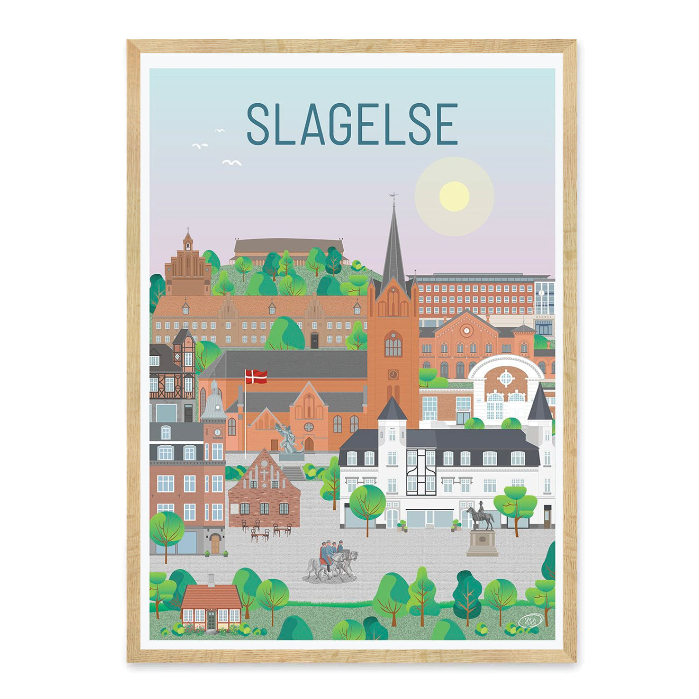 Slagelse plakat - gave byplakat