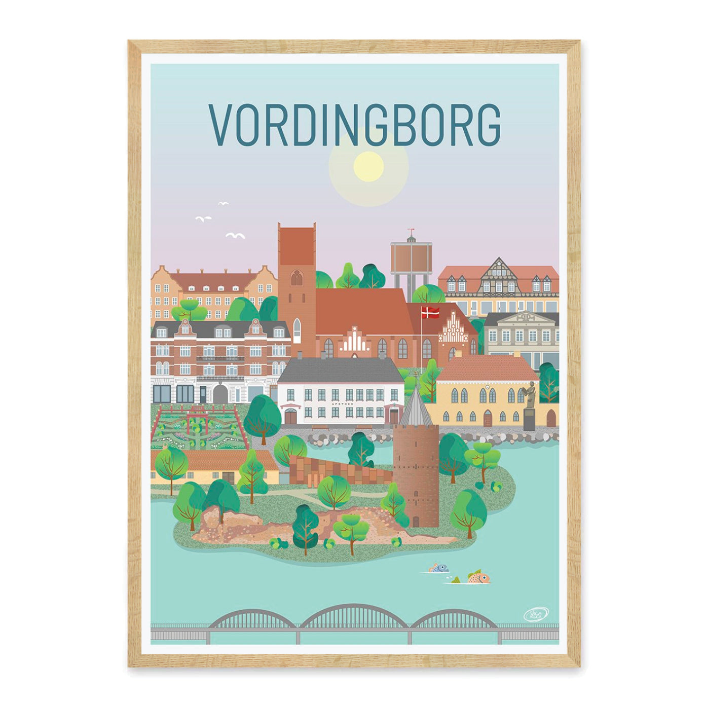 Vordingborg plakat - gave byplakat