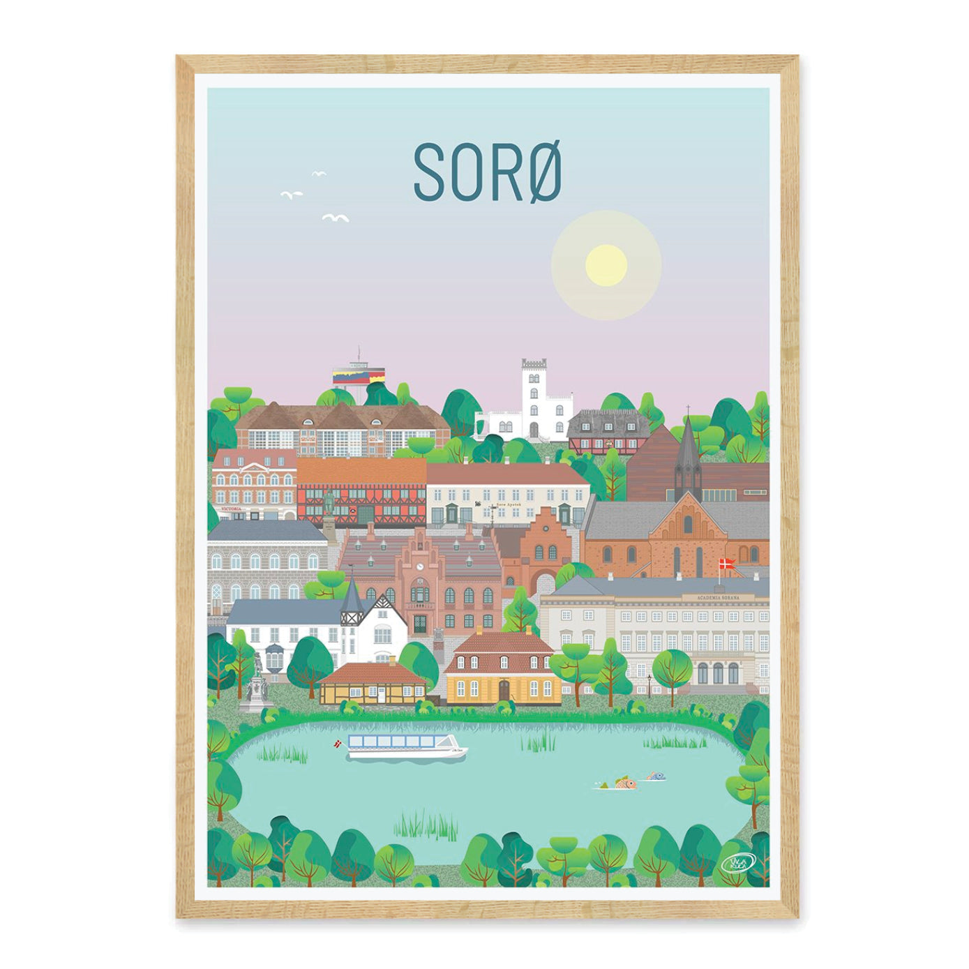 Sorø plakat - gave byplakat