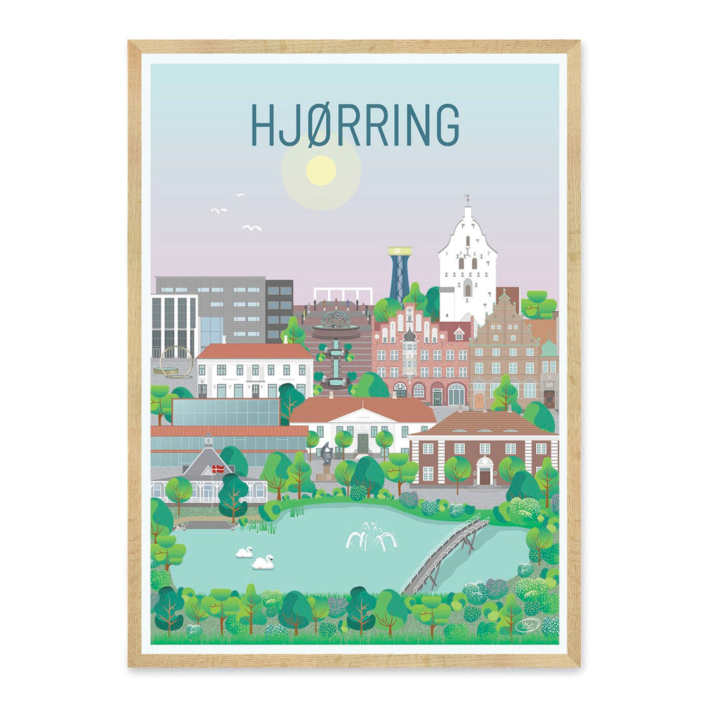 Hjørring plakat - gave byplakat
