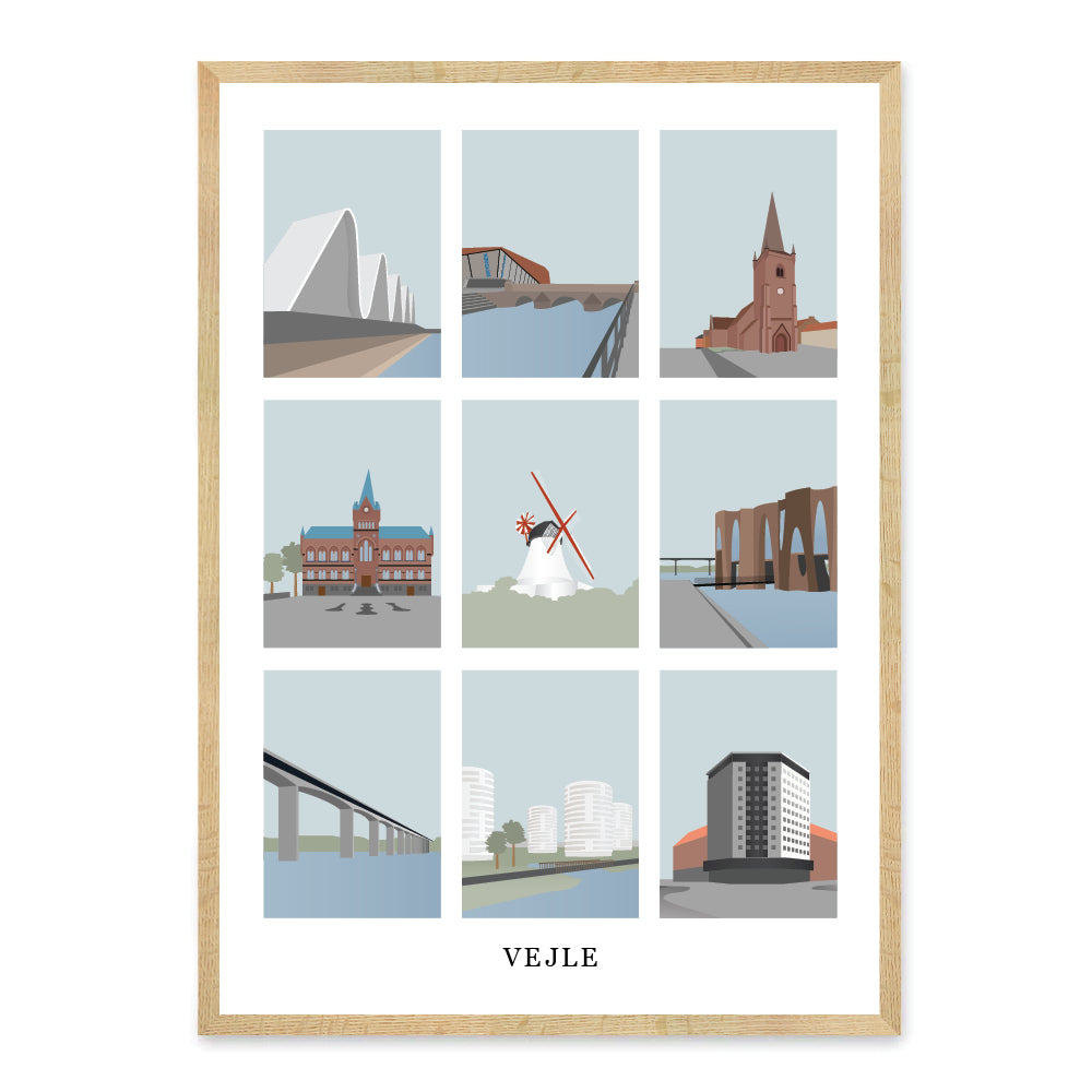 Vejle plakat - gave byplakat