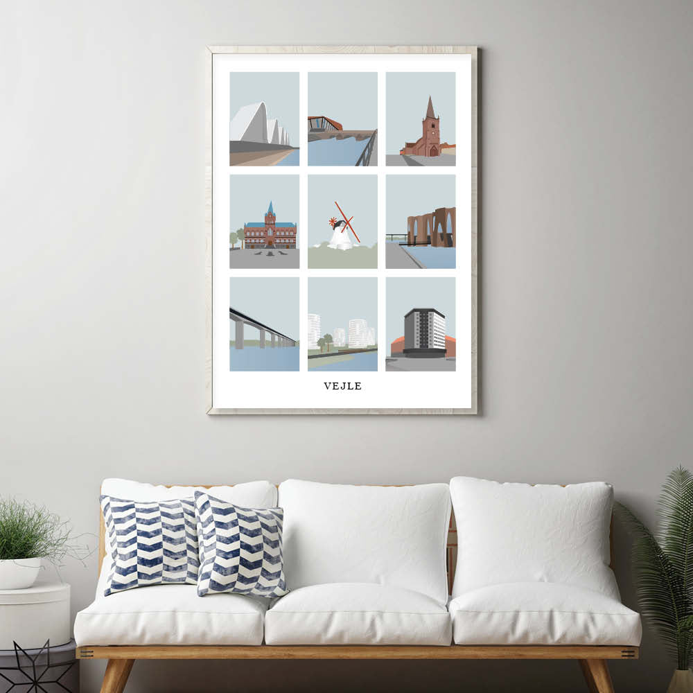 Vejle plakat - gave byplakat