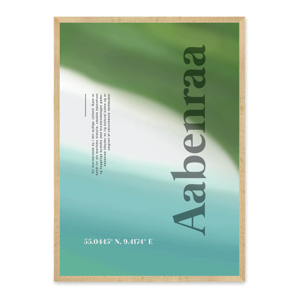 Aabenraa abstrakt plakat