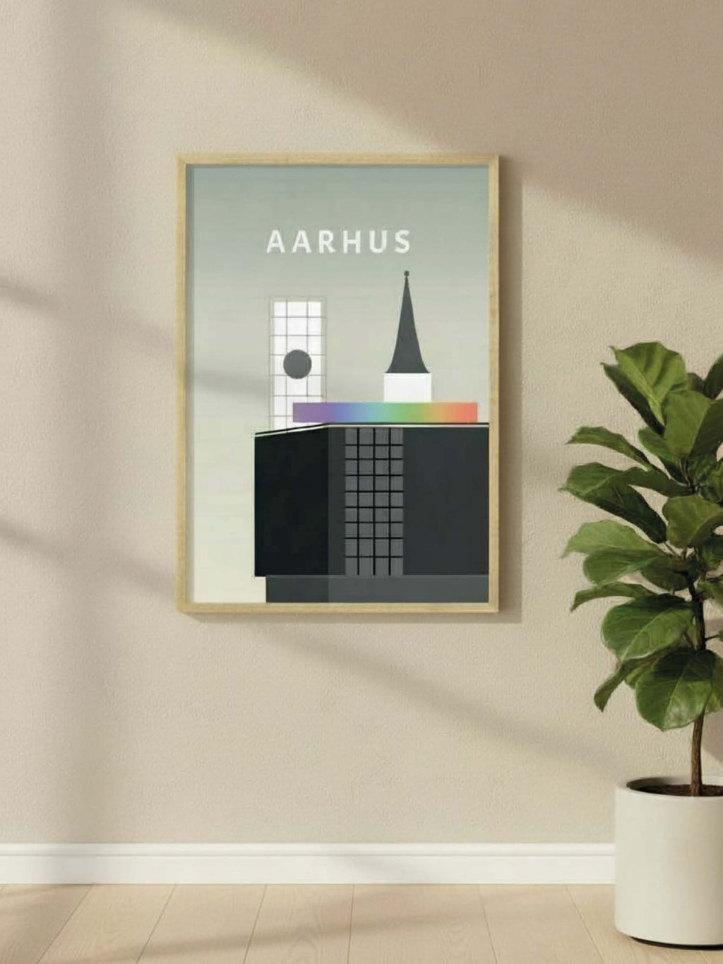 Aarhus plakat - gave byplakat
