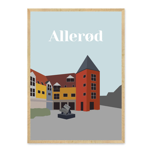Allerød plakat - gave byplakat