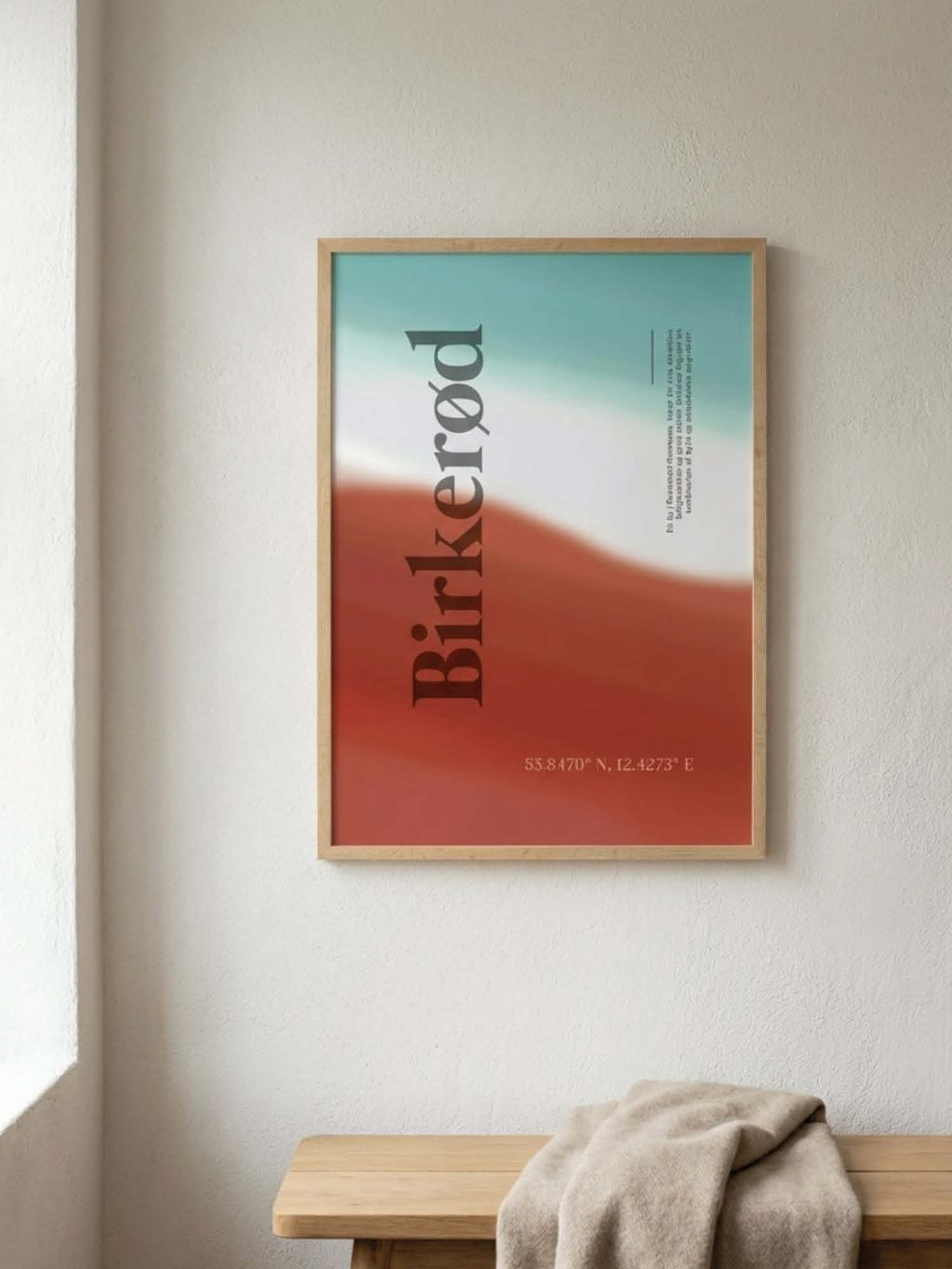 Birkerød abstrakt plakat