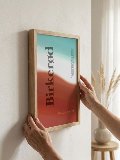 Birkerød plakat - gave byplakat
