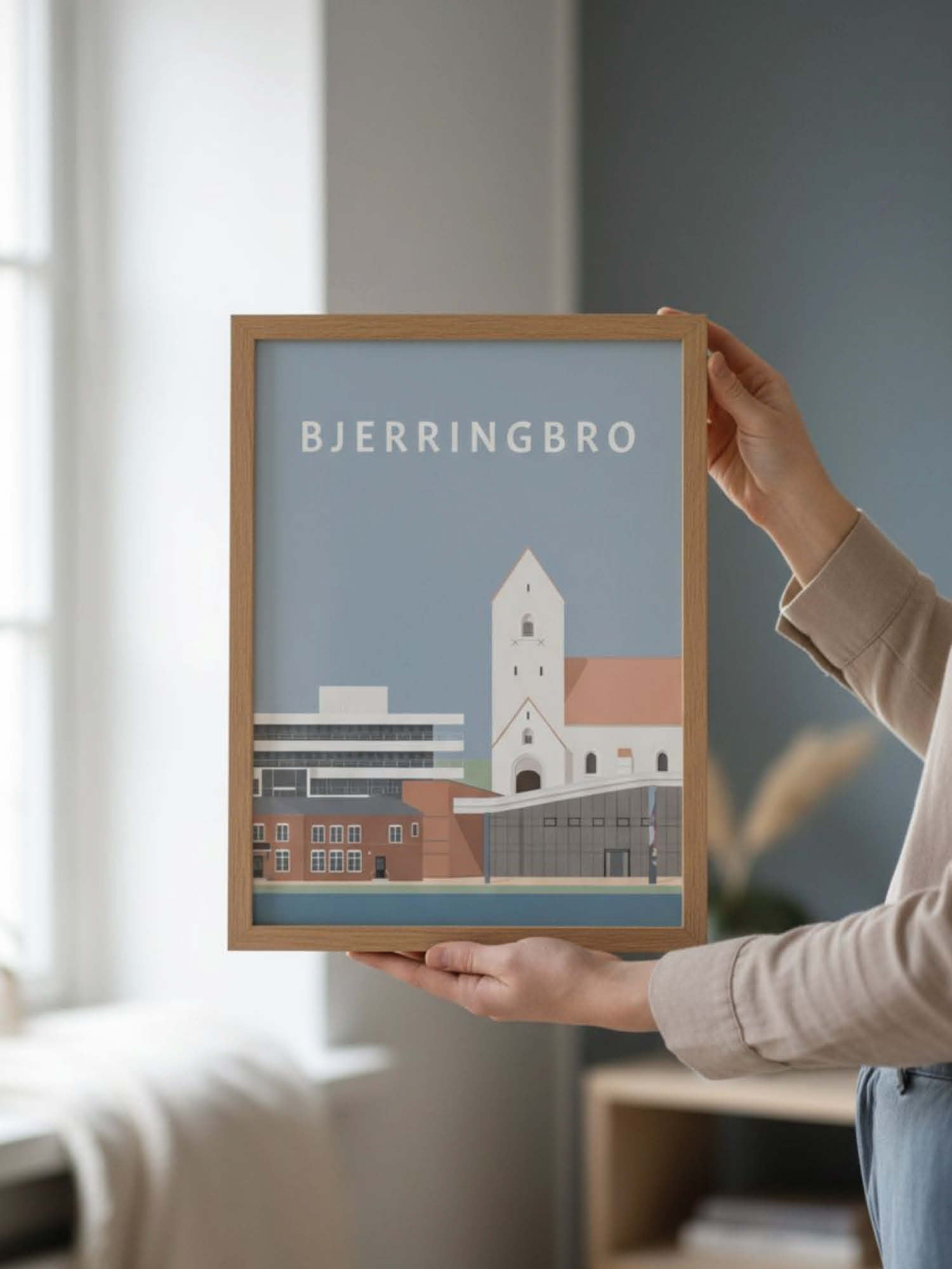 Bjerringbro plakat - gave byplakat