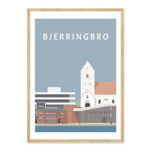 Bjerringbro plakat - gave byplakat