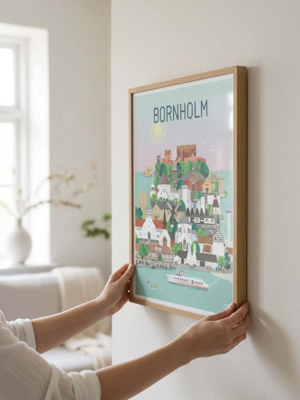 Bornholm plakat - gave byplakat