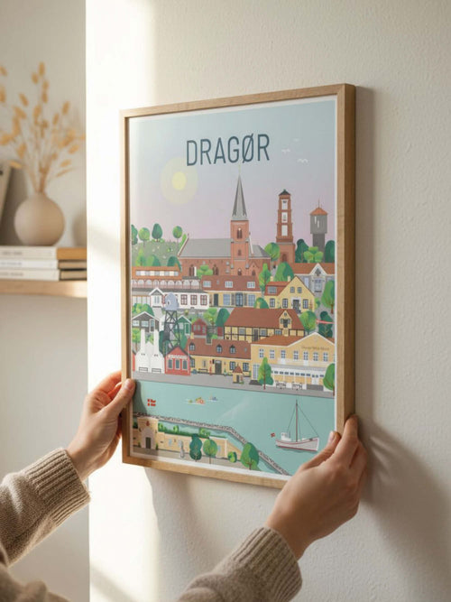 Dragør plakat - gave byplakat