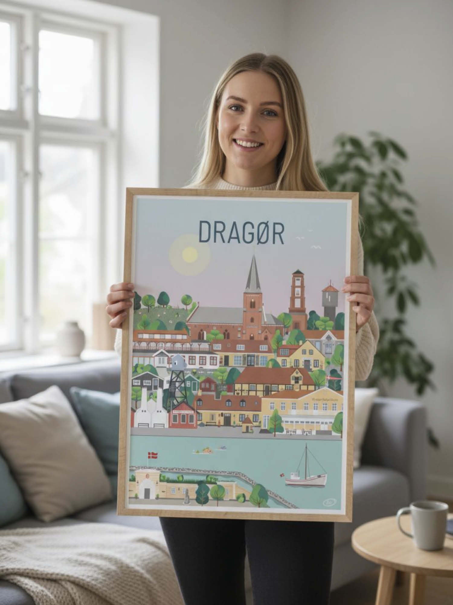 Dragør plakat - gave byplakat