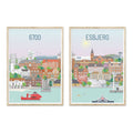 Esbjerg plakat - gave byplakat