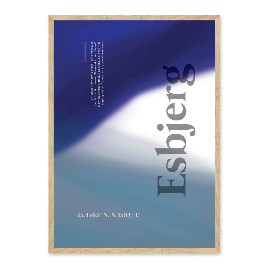Esbjerg plakat - gave byplakat