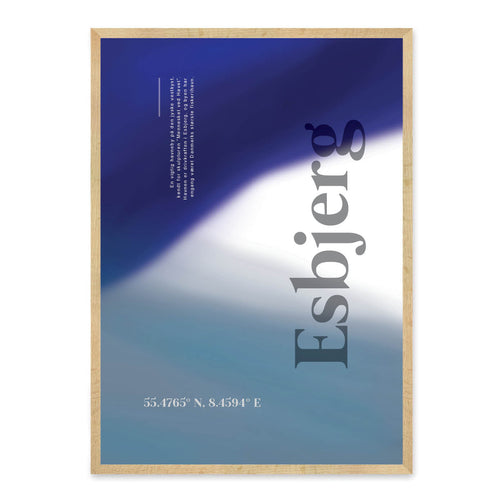 Esbjerg plakat - gave byplakat