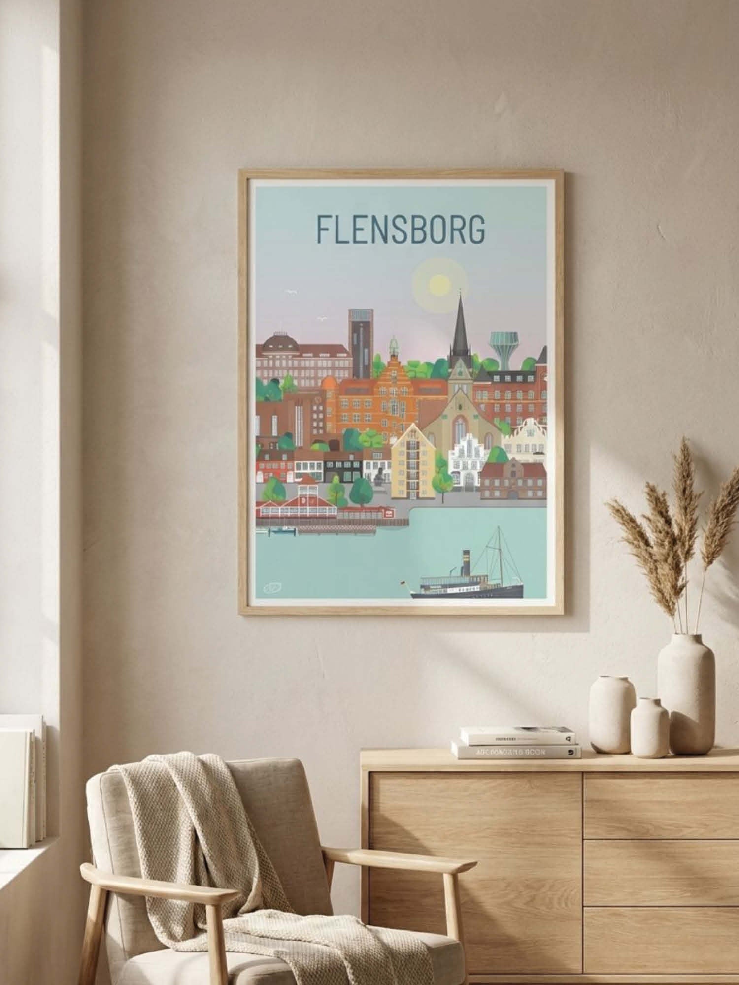 Flensborg plakat - gave byplakat