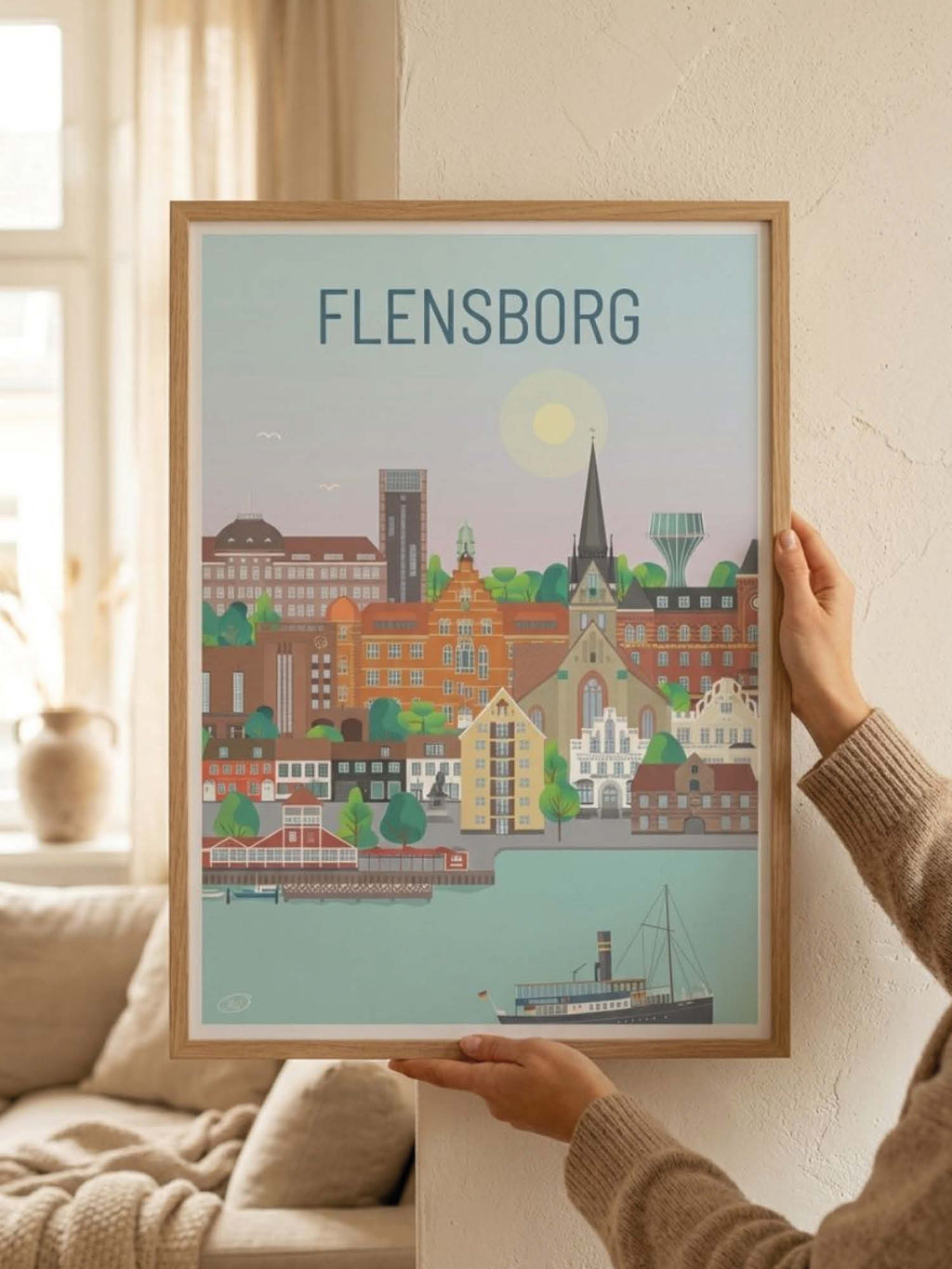 Flensborg plakat - gave byplakat