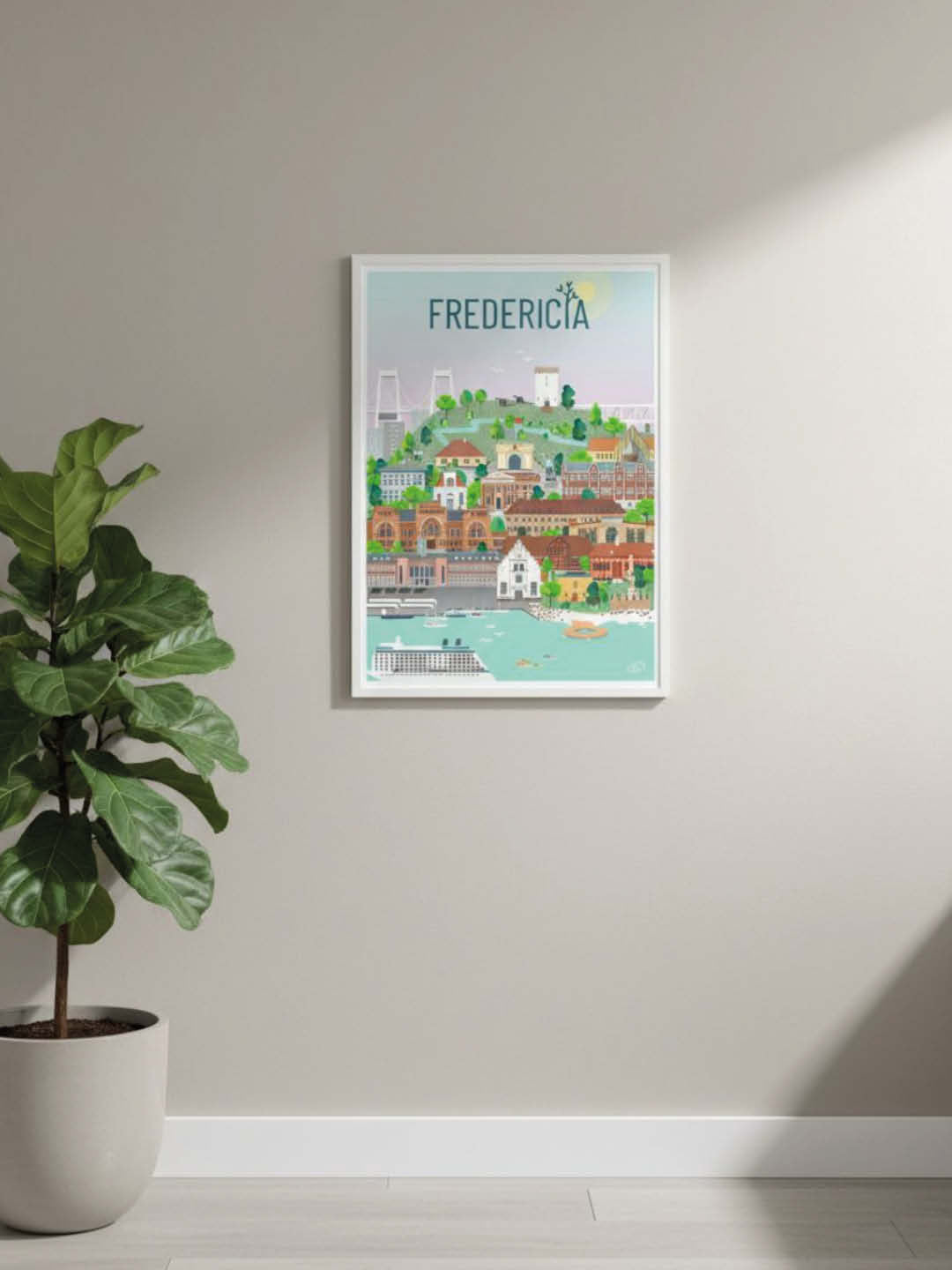 Fredericia plakat - gave byplakat